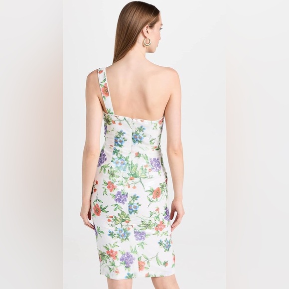 💕 NWT Sequins White Floral Spice Off Shoulder Dress by Black Halo - Picture 4 of 7